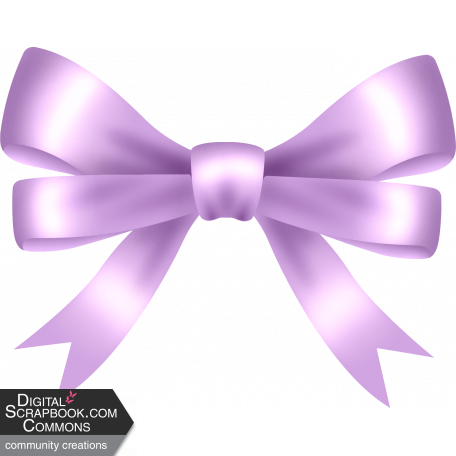 Purple Bow graphic by Michaela Skerschil | DigitalScrapbook.com Digital ...