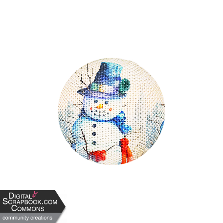 Snowman Button