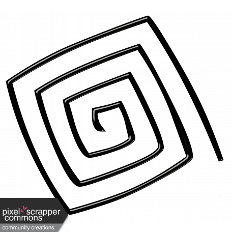 Super Hero Black Spiral