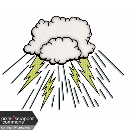 Super Hero Cloud Dropping Rays