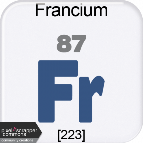 Genius Periodic Table 87 Francium