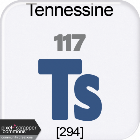 Genius Periodic Table 117 Tennessine