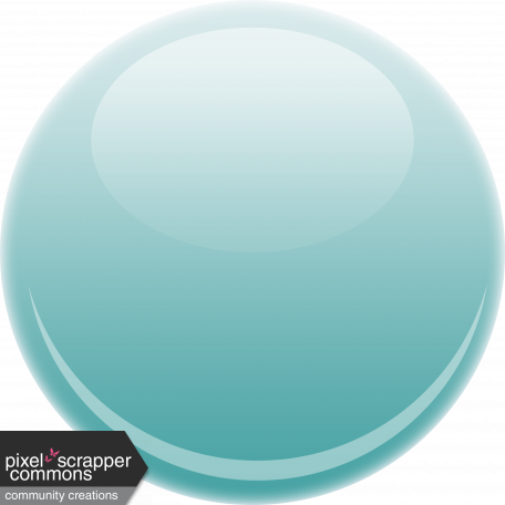 Glossy Teal Button