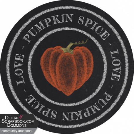 Pumpkin Spice Love - Chalk Badge 2