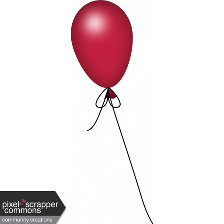 Single realistic red balloon with the string. Stock Vector