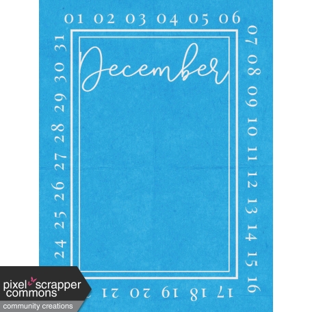 December 3x4 Card