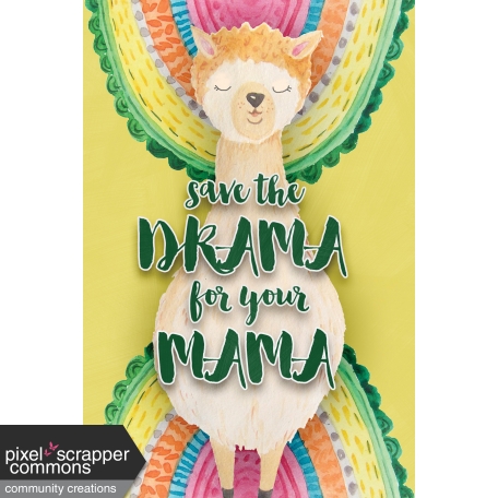 Mama Llama Journal Card (01)