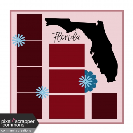 Layout Template: USA Map – Florida