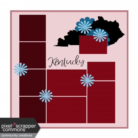 Layout Template: USA Map – Kentucky