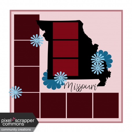 Layout Template: USA Map – Missouri