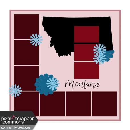 Layout Template: USA Map – Montana