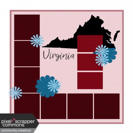 Layout Template: USA Map – Virginia