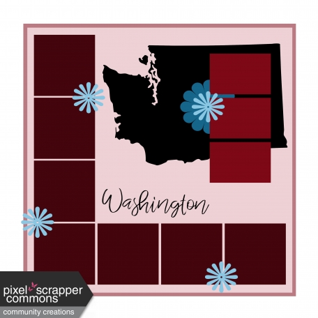 Layout Template: USA Map – Washington