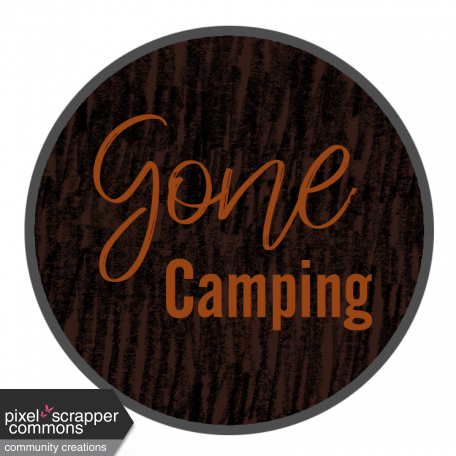Gone Camping Word Art graphic by Laura Dulle | DigitalScrapbook.com