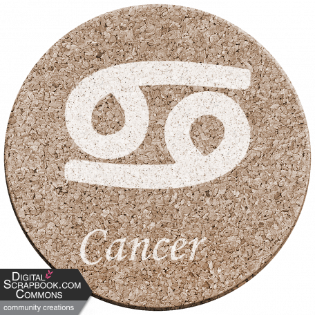 Cancer Coaster Zodiac Sign 