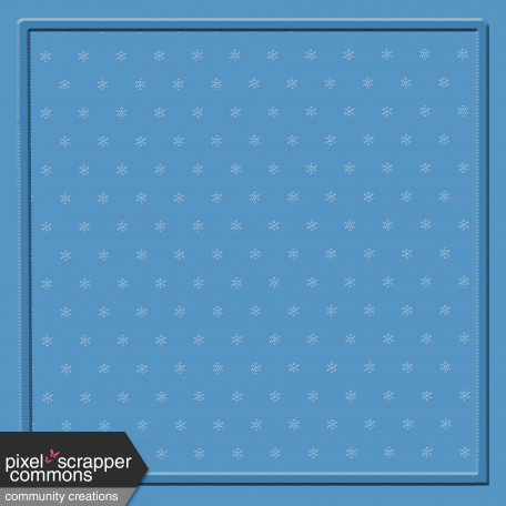 Blue Snowflake Paper