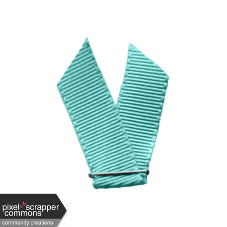 Spring Sparkle Aqua Ribbon Tab