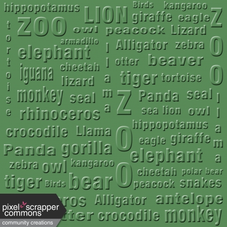 Zoo Paper Green 1