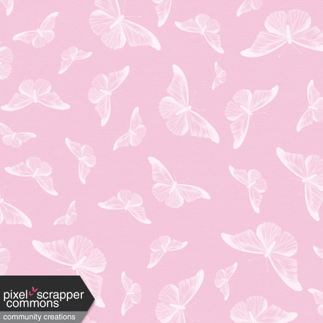 Pink Butterflies Background Paper