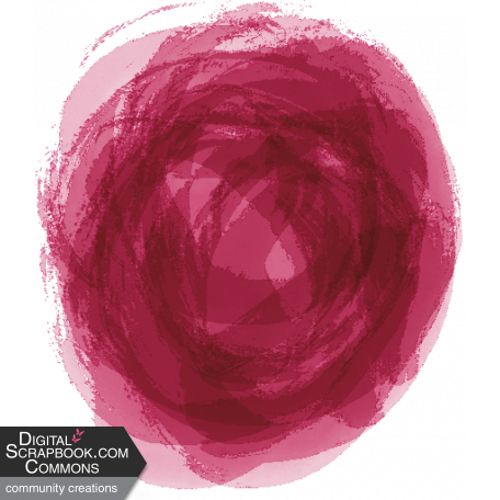 Pink and Red Paint Blob