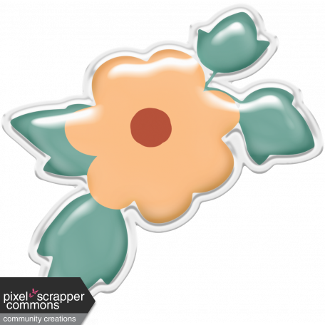 Bohemian Breeze - Flower Sticker 02