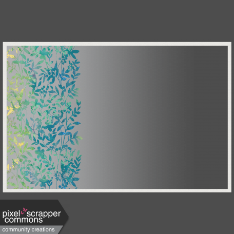 Frame With Floral Overlay And Gradient Overlay 3