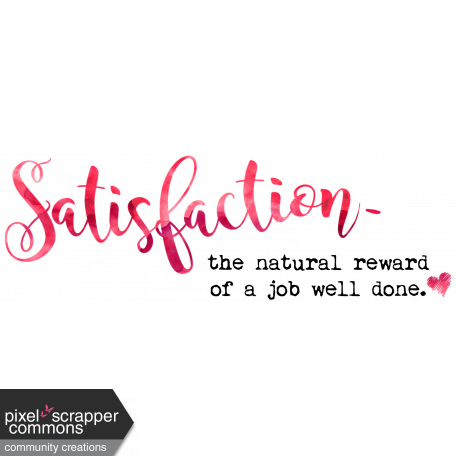 Satisfaction- Word Art