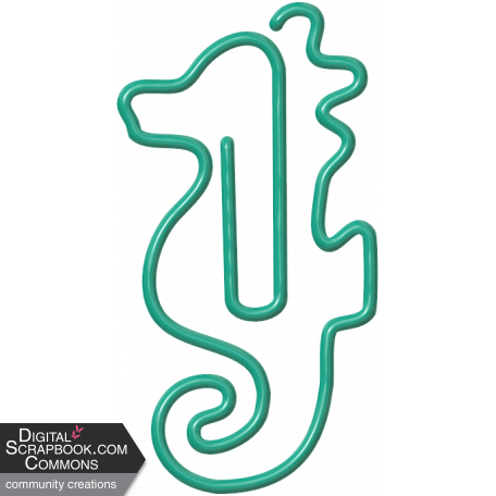 Seahorse paperclip