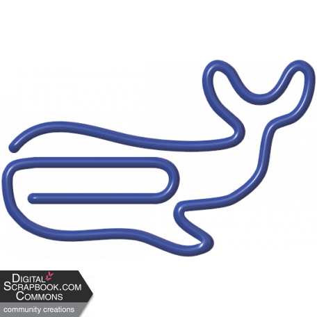 Whale paperclip