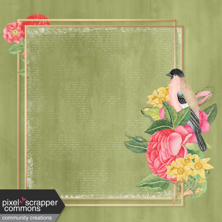 Framed Floral Background 02