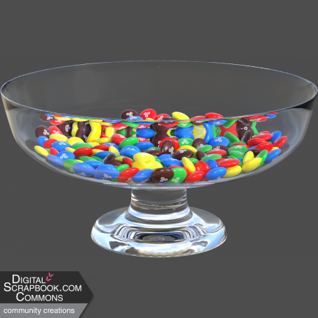 Glass Bowl of Candy 01