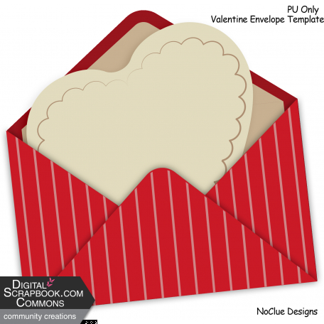Valentine Envelope Template 01 graphic by Jackie Dean