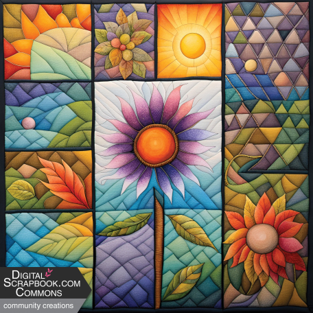 Summer Quilt Background 1
