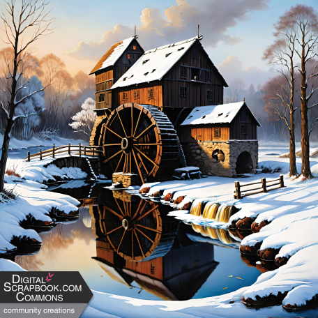 Water Mill Background 1