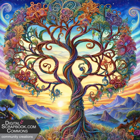 Fantasy Tree Background 1