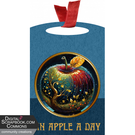 An Apple A Day Tag