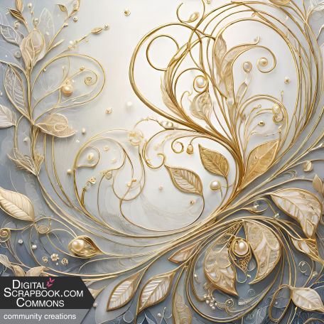 Golden Swirls Background