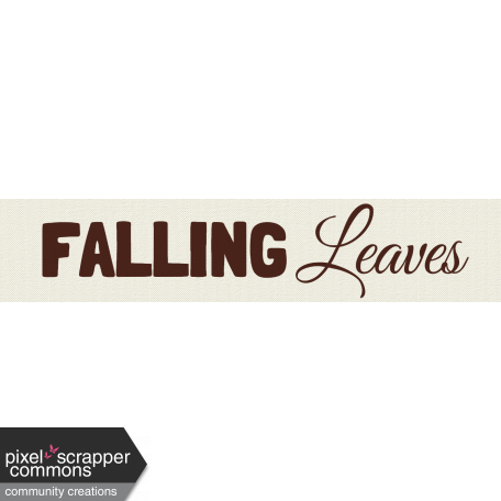 Autumn Art - Falling Leaves Label