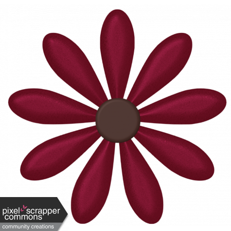 Autumn Art - Flower 03 graphic by Tina Campanale | DigitalScrapbook.com