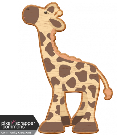 Noah's Ark Wooden Giraffe