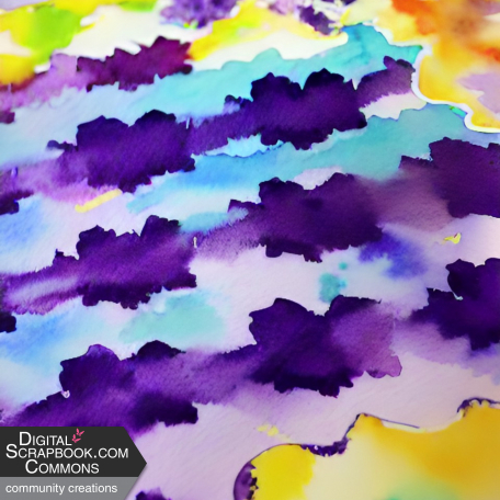 Purple Watercolor Painted Paper