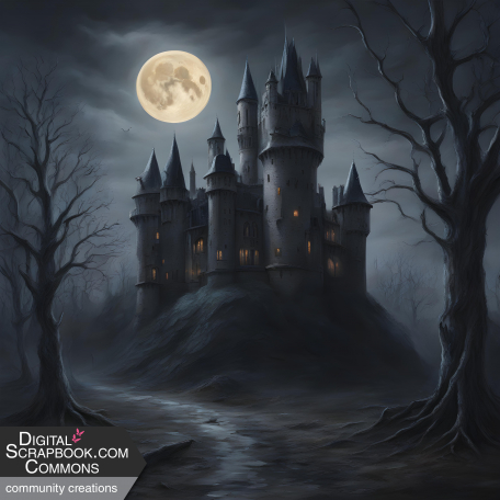 Gothic Castle Background Paper