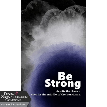 Journal Card - Be Strong 