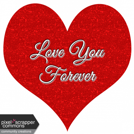 Red Heart Love You Forever Graphic By Anne Maclellan Pixel Scrapper Digital Scrapbooking