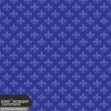 Fleur de  lis Blue Paper