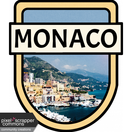 Monaco Word Art Crest