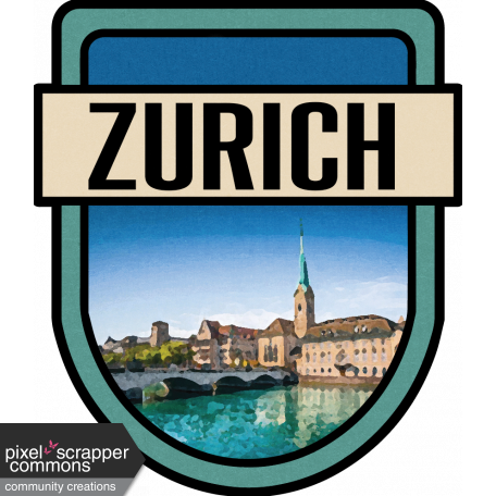 Zurich Word Art Crest
