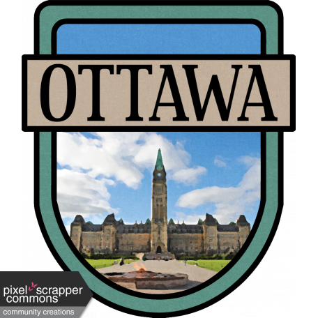 Ottawa Word Art Crest