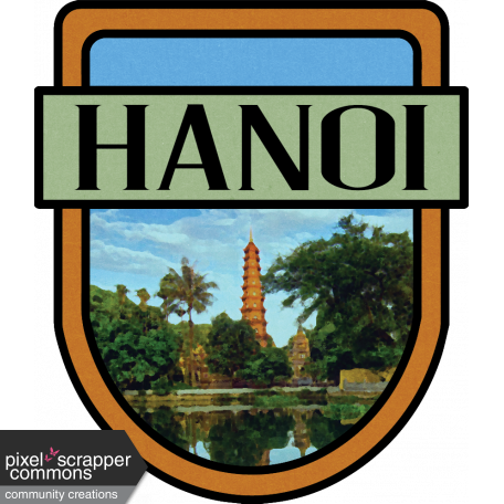 Hanoi Word Art Crest