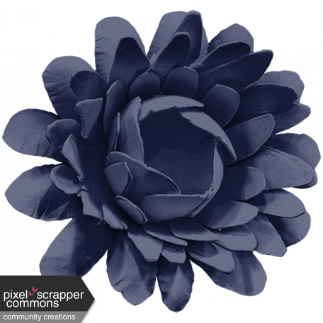 Navy Blue Flower